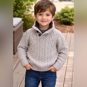 3/$18 GAP BabyGap Toddler Knit Jacket - Brown